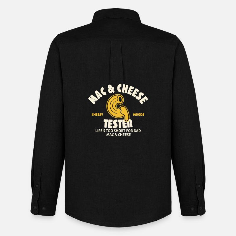 Mac & Cheese Tester - Männer Oxford Hemd von Stanley/Stella - Schwarz
