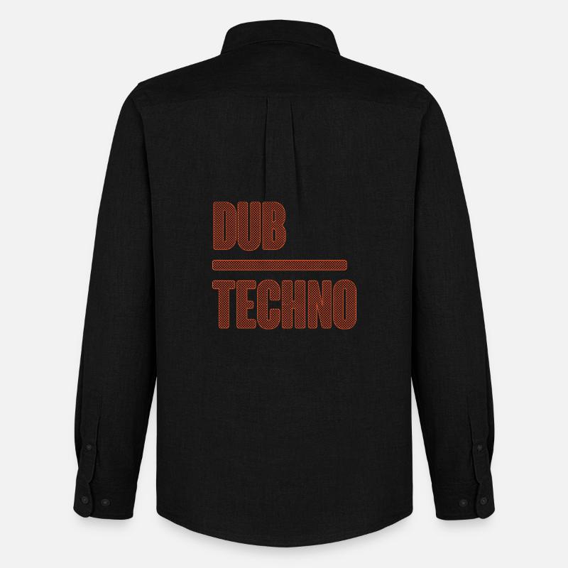 Dub Techno Mesh Neon - Männer Oxford Hemd von Stanley/Stella - Schwarz