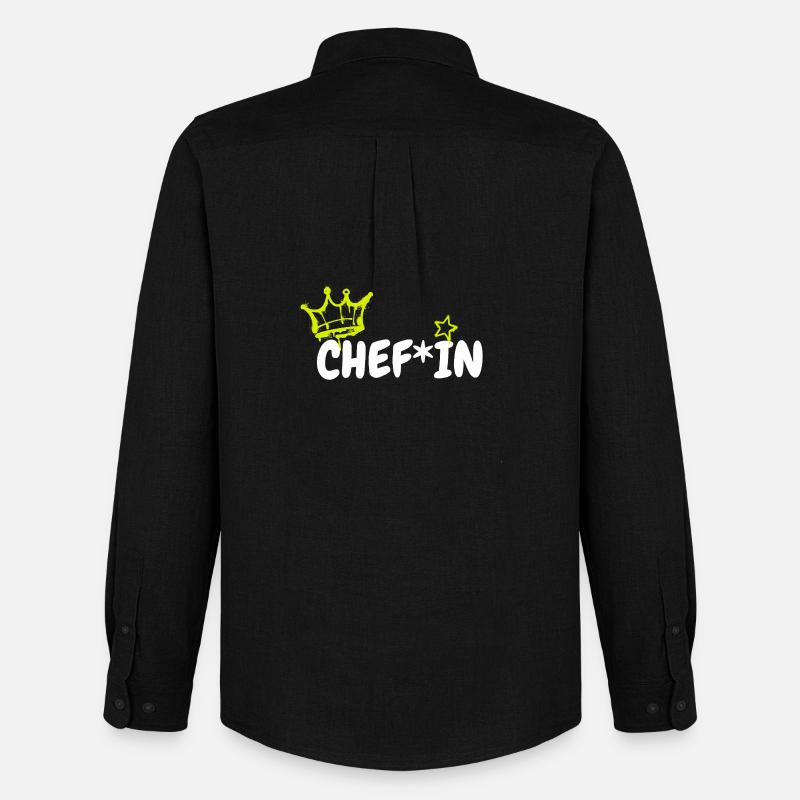 ChefIn  - Männer Oxford Hemd von Stanley/Stella - Schwarz