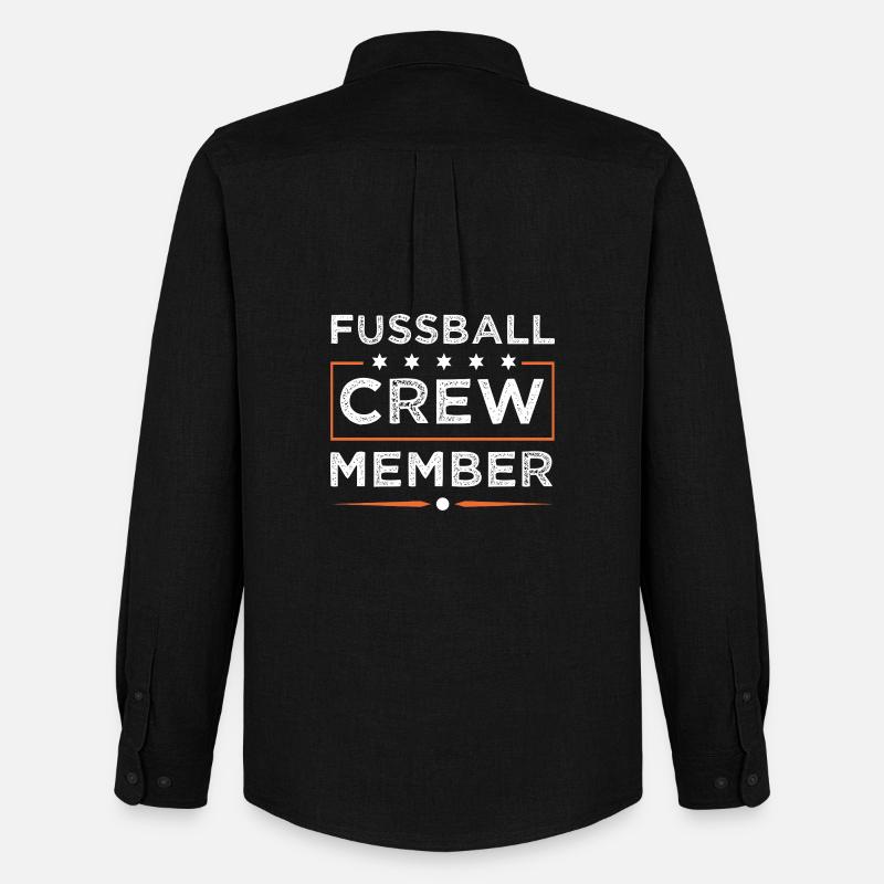 Fussball Crew - Männer Oxford Hemd von Stanley/Stella - Schwarz