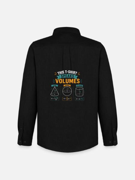 Funny Mathematics Science Maths Speak Volumes - Men's Oxford Shirt by Stanley/Stella - black