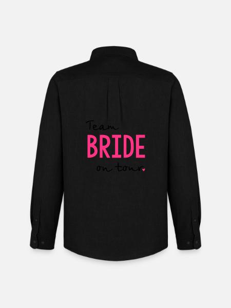 Team Bride on Tour Hen Party - Men's Oxford Shirt by Stanley/Stella - black