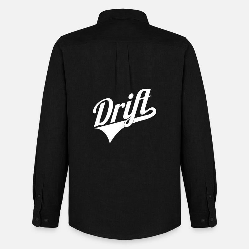 Drift Schriftzug Logo - Männer Oxford Hemd von Stanley/Stella - Schwarz