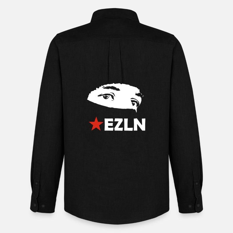 EZLN - Männer Oxford Hemd von Stanley/Stella - Schwarz