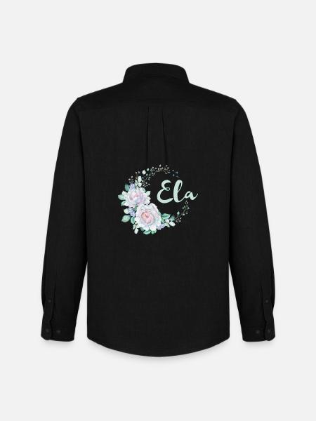 For Ela - Men's Oxford Shirt by Stanley/Stella - black