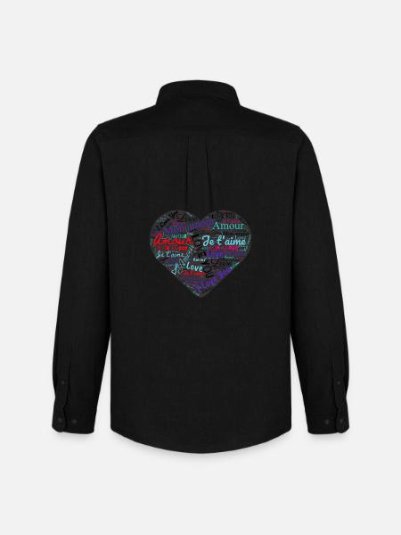 MAMAN. FÊTE DES MÈRES - Chemise Oxford homme Stanley/Stella - noir