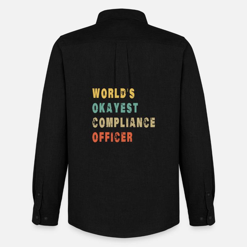 Der weltweit beste Compliance-Beauftragte - Männer Oxford Hemd von Stanley/Stella - Schwarz
