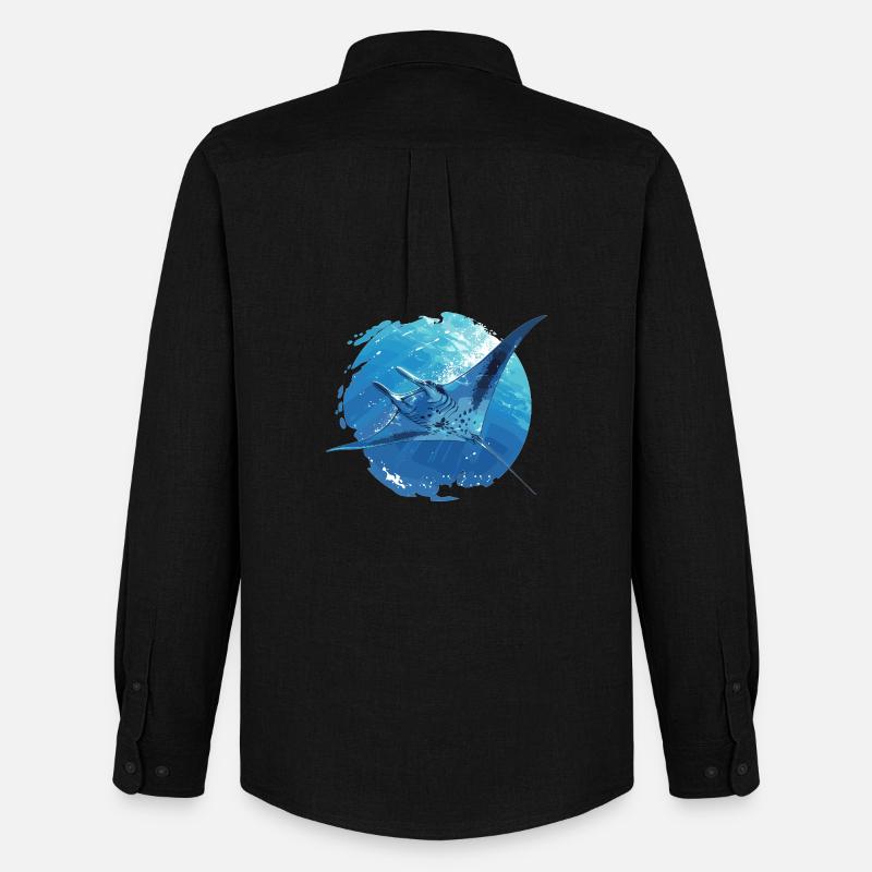 Rays Manta Rays - Men's Oxford Shirt by Stanley/Stella - black