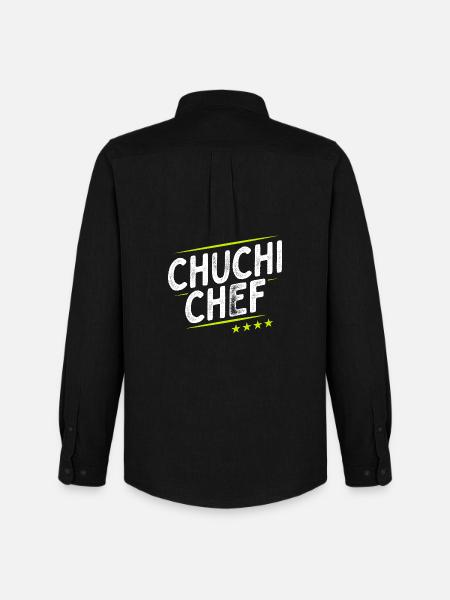 Küchenchef - Chuchi Chef - Schweizerdeutsch - Männer Oxford Hemd von Stanley/Stella - Schwarz