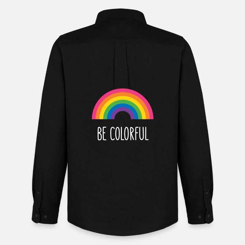 Pride Month LGBTQ - Sei bunt - Männer Oxford Hemd von Stanley/Stella - Schwarz