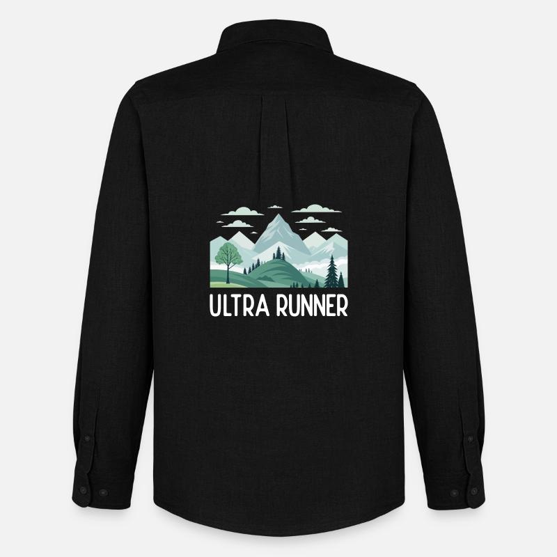 Ultra-Läufer - Männer Oxford Hemd von Stanley/Stella - Schwarz