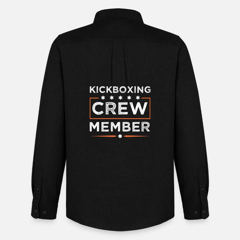Kickboxing Crew - Männer Oxford Hemd von Stanley/Stella - Schwarz
