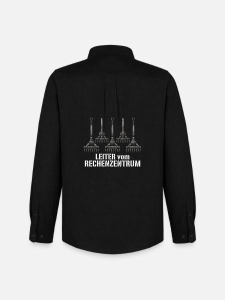 Rechenzentrum Design Gartengeräte Rechen Leiter - Männer Oxford Hemd von Stanley/Stella - Schwarz