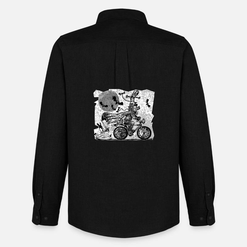 gothic Radfahrer - Männer Oxford Hemd von Stanley/Stella - Schwarz