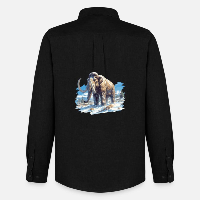 Mammuts Mammut - Männer Oxford Hemd von Stanley/Stella - Schwarz