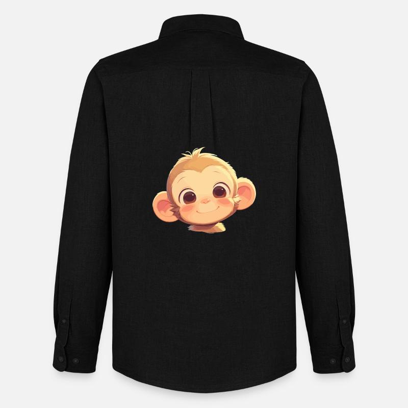 Macaque Macaque - Men's Oxford Shirt by Stanley/Stella - black