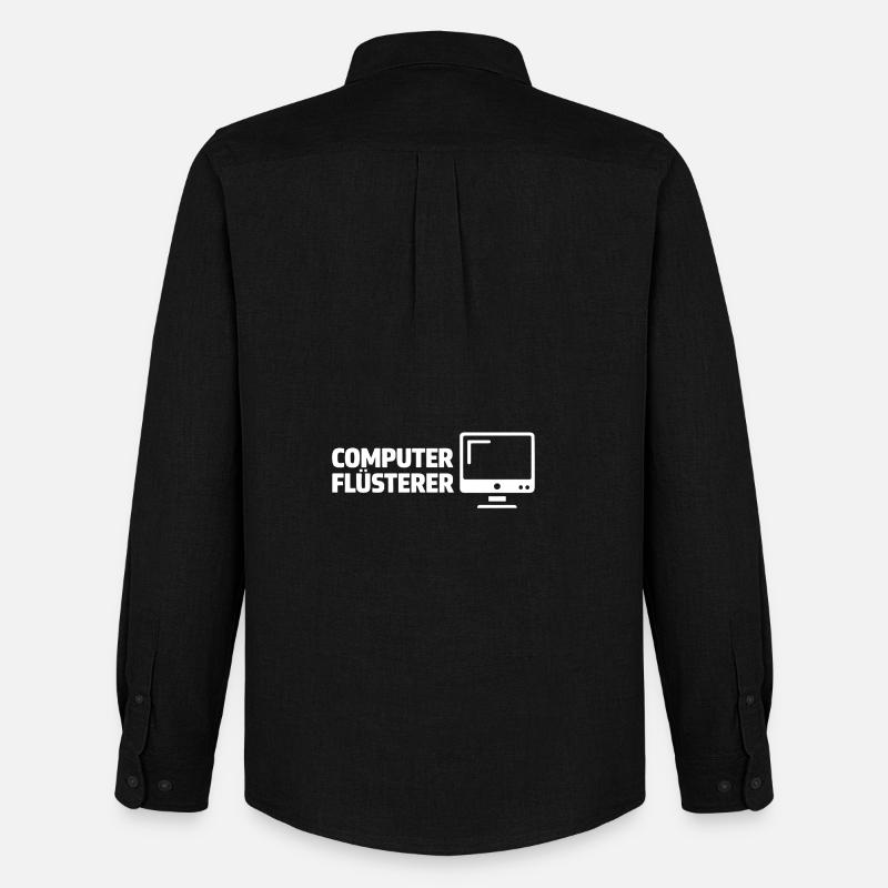 Computer Flüsterer - Männer Oxford Hemd von Stanley/Stella - Schwarz
