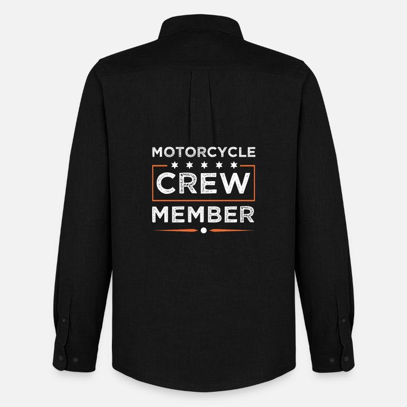 Motorcycle Crew - Männer Oxford Hemd von Stanley/Stella - Schwarz