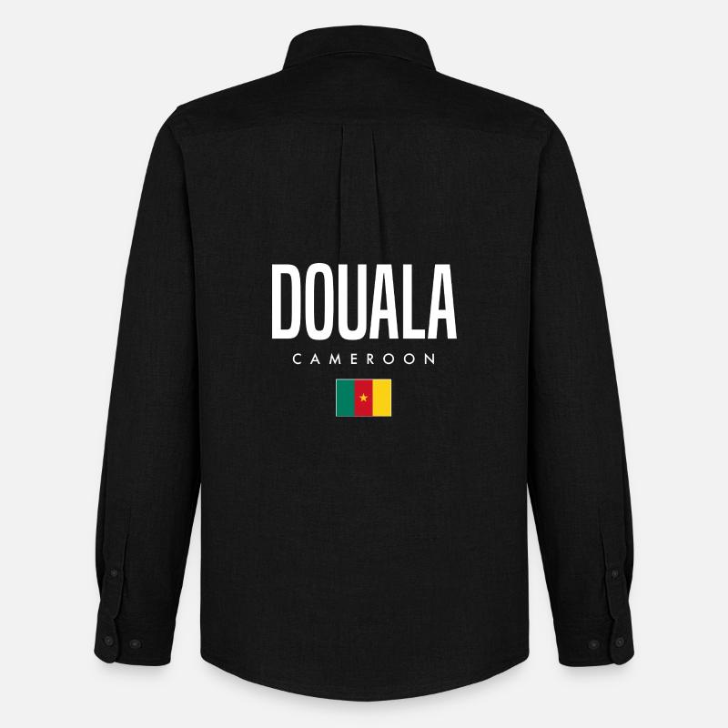Douala Kamerun Kameruner - Männer Oxford Hemd von Stanley/Stella - Schwarz