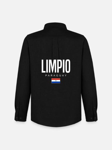 Limpio Paraguay Paraguayer - Männer Oxford Hemd von Stanley/Stella - Schwarz