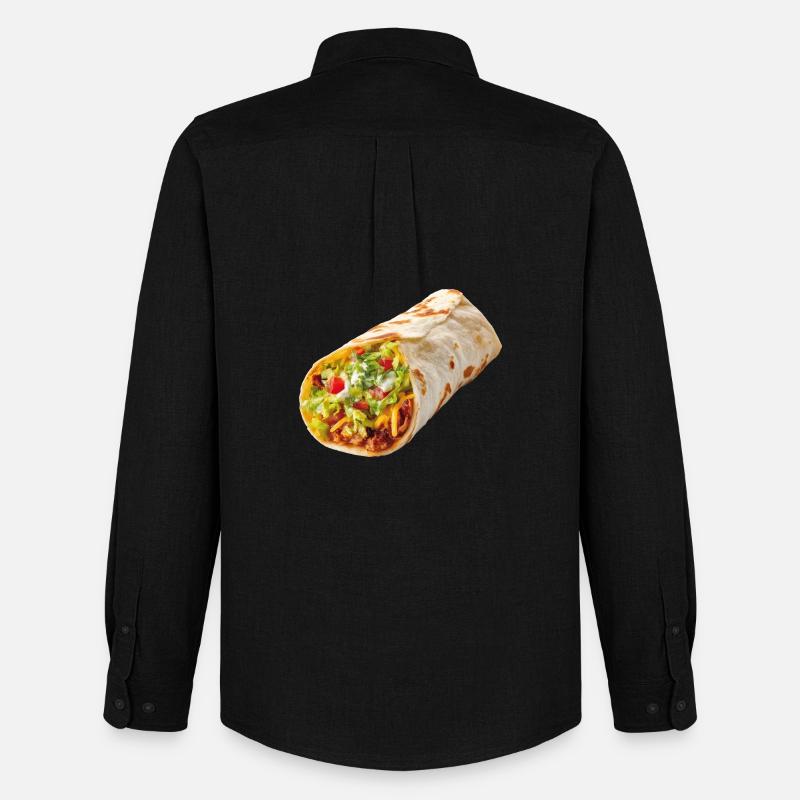 Burrito - Männer Oxford Hemd von Stanley/Stella - Schwarz