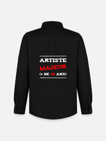 MAJOR ARTIST (+ 18 YEARS OLD)! - Men's Oxford Shirt by Stanley/Stella - black