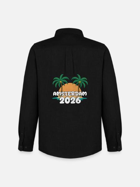 Amsterdam 2026 - Men's Oxford Shirt by Stanley/Stella - black