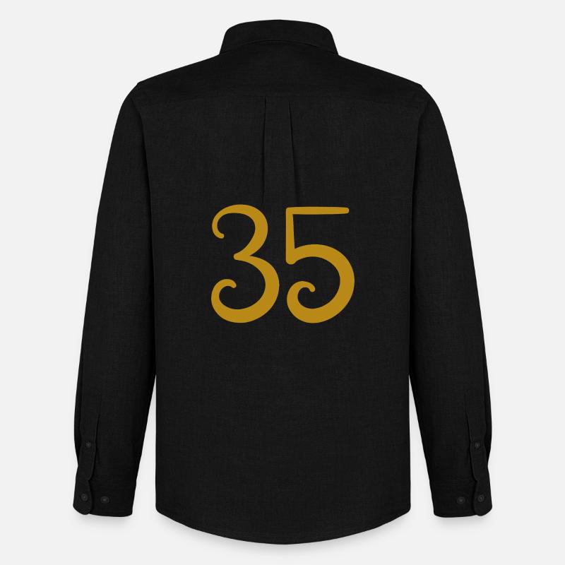 35 - Männer Oxford Hemd von Stanley/Stella - Schwarz