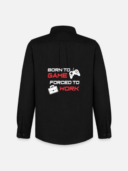 Gamer Work Ethic Graphic Tee - Men's Oxford Shirt by Stanley/Stella - black