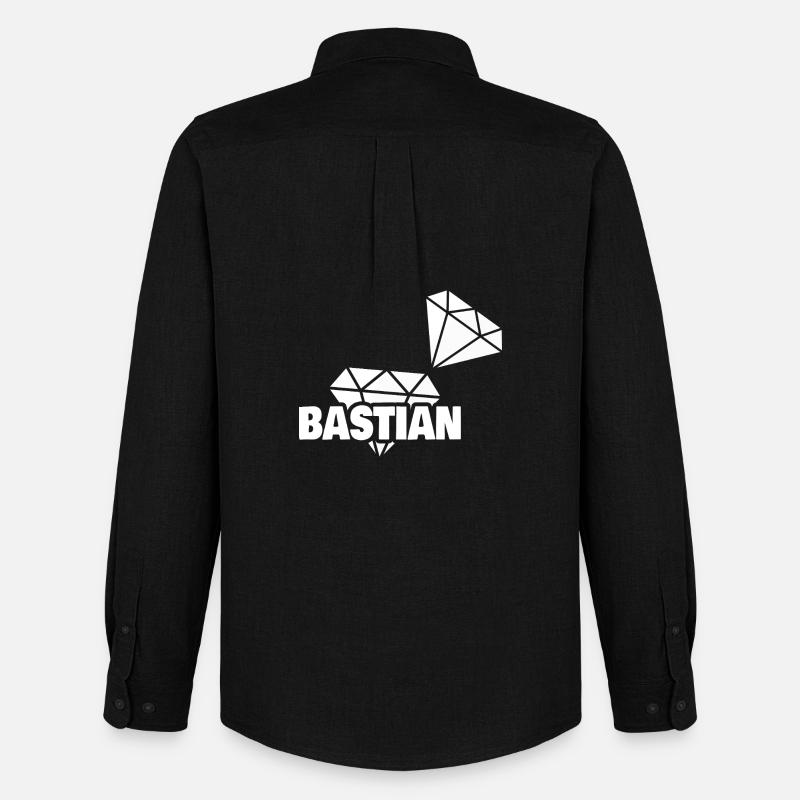 Kostbar Bastian - Männer Oxford Hemd von Stanley/Stella - Schwarz