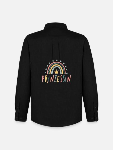 Prinzessin - Regenbogen - Männer Oxford Hemd von Stanley/Stella - Schwarz