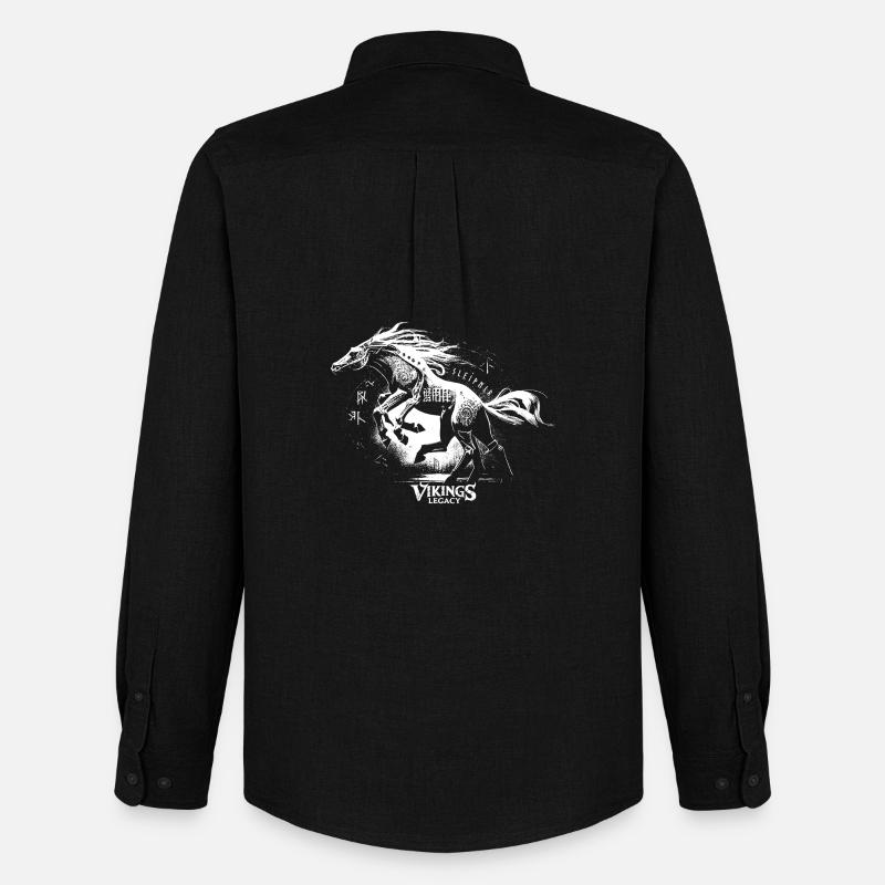 Sleipnir - Männer Oxford Hemd von Stanley/Stella - Schwarz