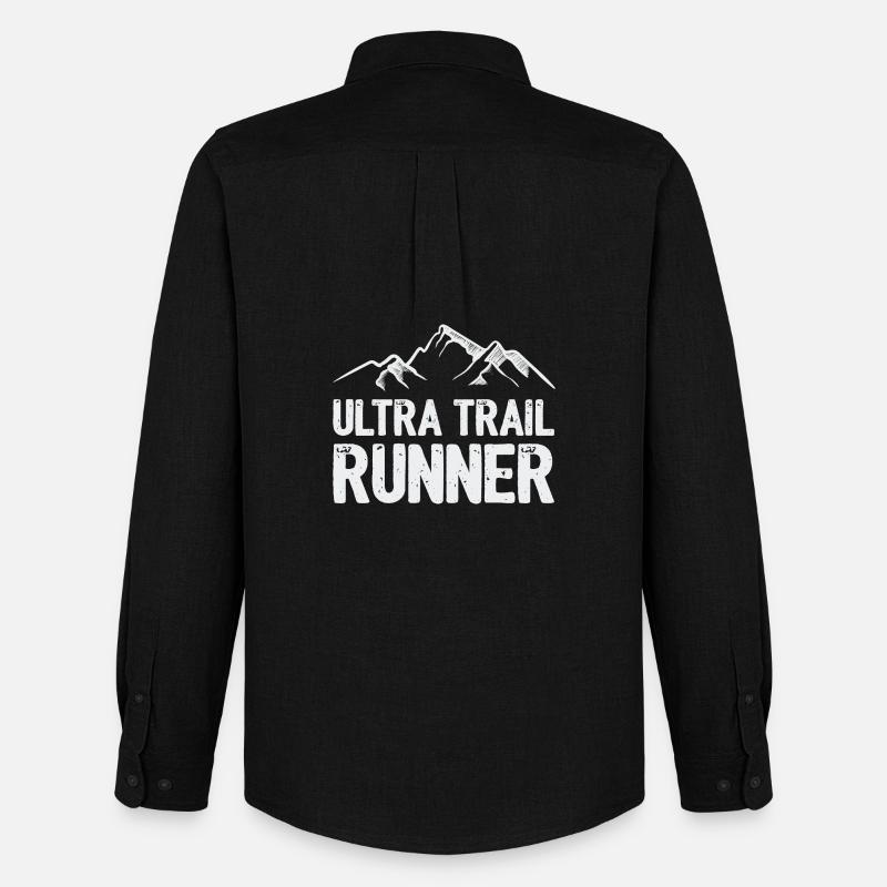 Ultra Trail Runner - Männer Oxford Hemd von Stanley/Stella - Schwarz