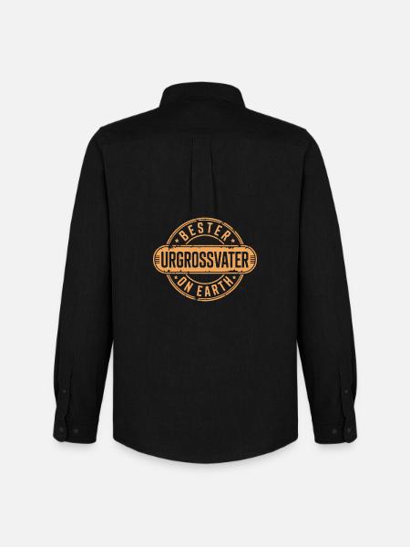 Best great-grandfather - Men's Oxford Shirt by Stanley/Stella - black