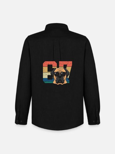 Pride Pup Sunglasses 67 Meme - Männer Oxford Hemd von Stanley/Stella - Schwarz