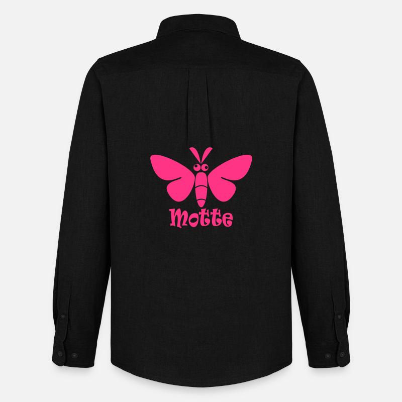 Motte - Männer Oxford Hemd von Stanley/Stella - Schwarz