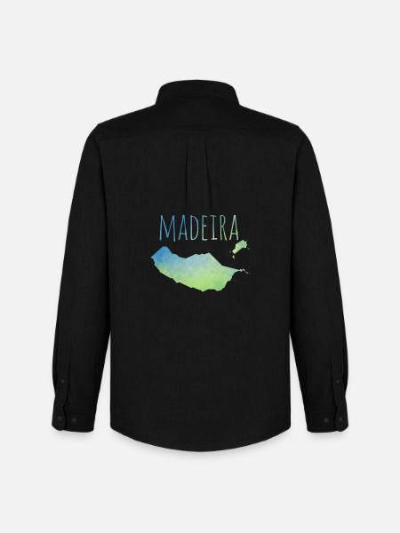 Madeira - Männer Oxford Hemd von Stanley/Stella - Schwarz