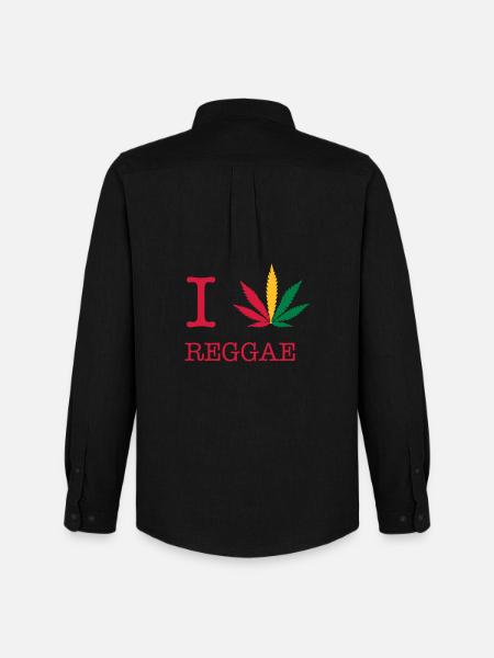 reggae - Men's Oxford Shirt by Stanley/Stella - black