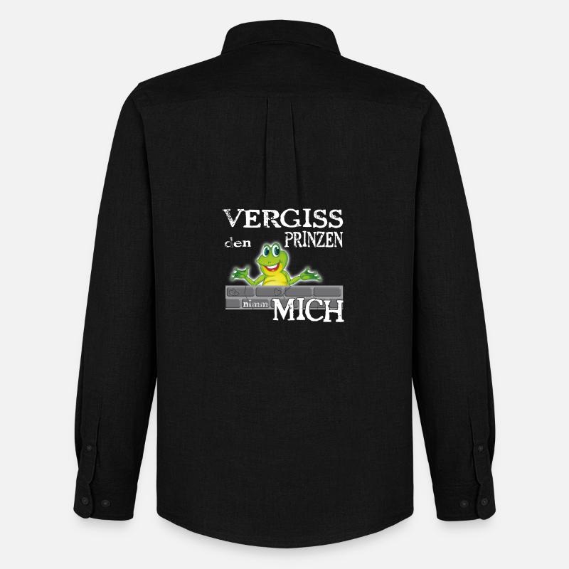 Frosch König textile Geschenkidee - Männer Oxford Hemd von Stanley/Stella - Schwarz