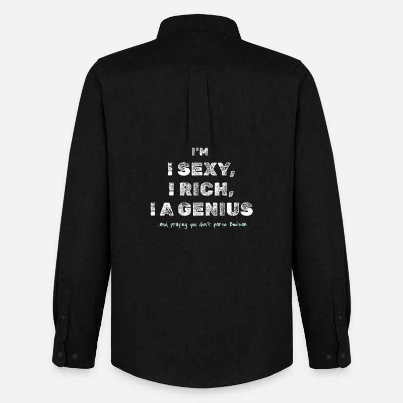 Boolescher Witz – Lustiges Dev-T-Shirt - Männer Oxford Hemd von Stanley/Stella - Schwarz
