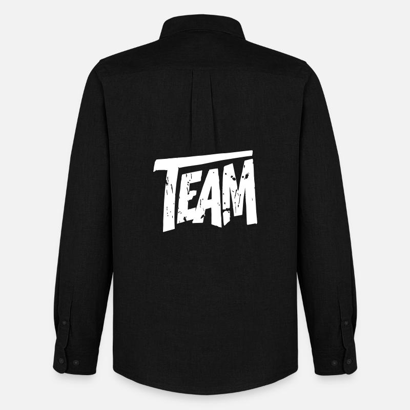 Team Graffiti - Männer Oxford Hemd von Stanley/Stella - Schwarz