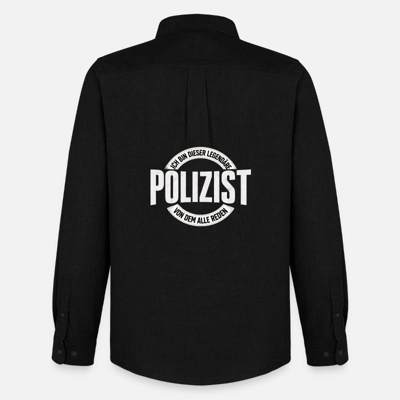 Legendärer Polizist - Männer Oxford Hemd von Stanley/Stella - Schwarz