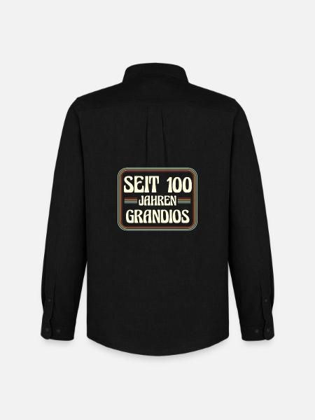 100e anniversaire 100e anniversaire - Chemise Oxford homme Stanley/Stella - noir