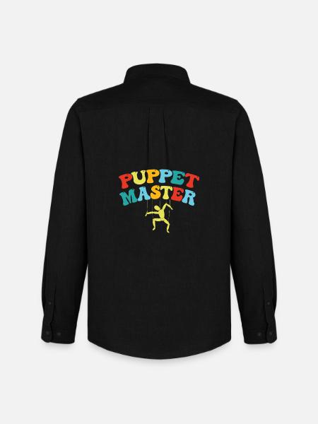 Puppet Master Swing Art - Men's Oxford Shirt by Stanley/Stella - black