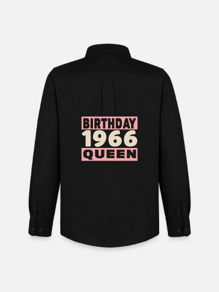 Biker 60 Years 1966 Anniversary - Men's Oxford Shirt by Stanley/Stella - black