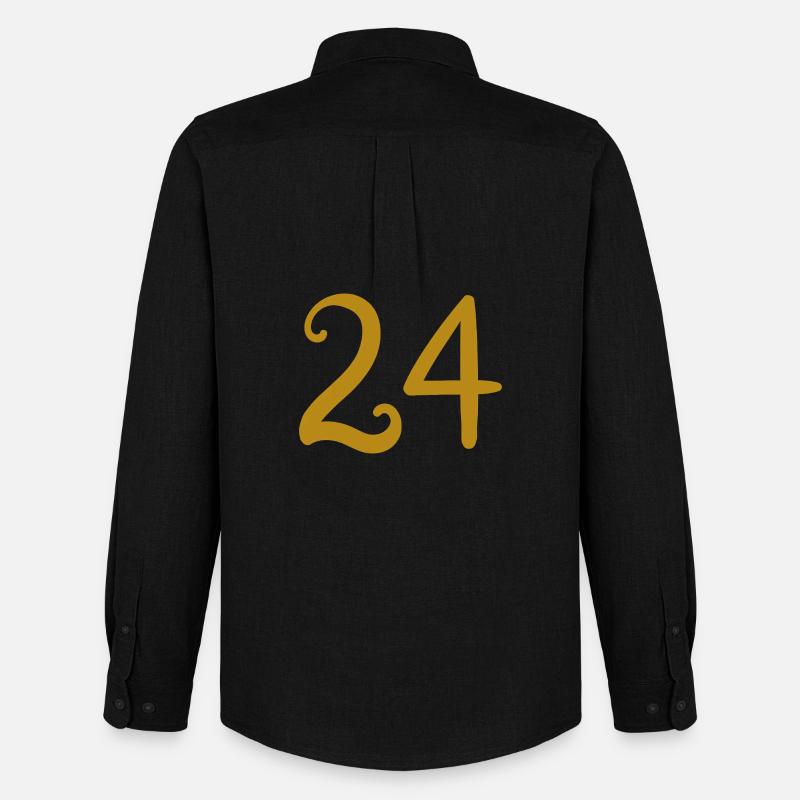 24 - Männer Oxford Hemd von Stanley/Stella - Schwarz