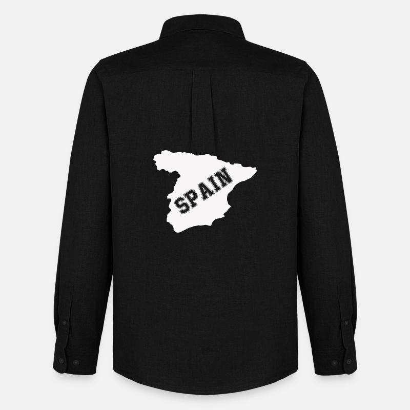 spanien spain - Männer Oxford Hemd von Stanley/Stella - Schwarz