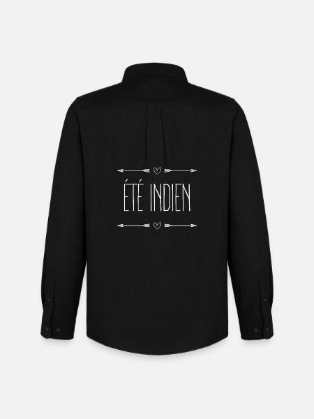 Été Indien - Chemise Oxford homme Stanley/Stella - noir