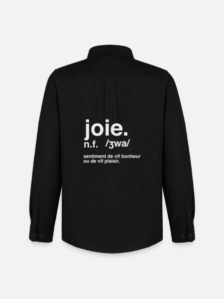 Joy Dictionary Style Definition - Men's Oxford Shirt by Stanley/Stella - black