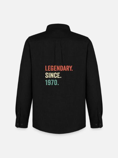 legendary since 1970 - Men's Oxford Shirt by Stanley/Stella - black